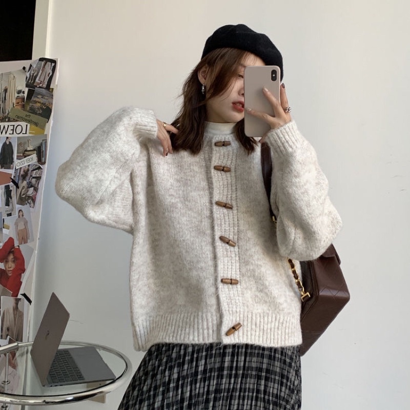 Áo Cardigan Vintage xinh xắn/Cardigan len phong cách Hàn Quốc  007