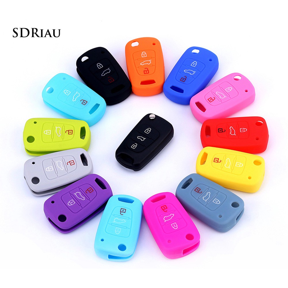 Vỏ silicon bảo vệ chìa khóa xe Hyundai I30/I35 nhiều màu sắc
