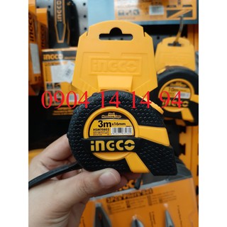 3mx16mm Thước cuộn thép nền vàng INGCO HSMT0803