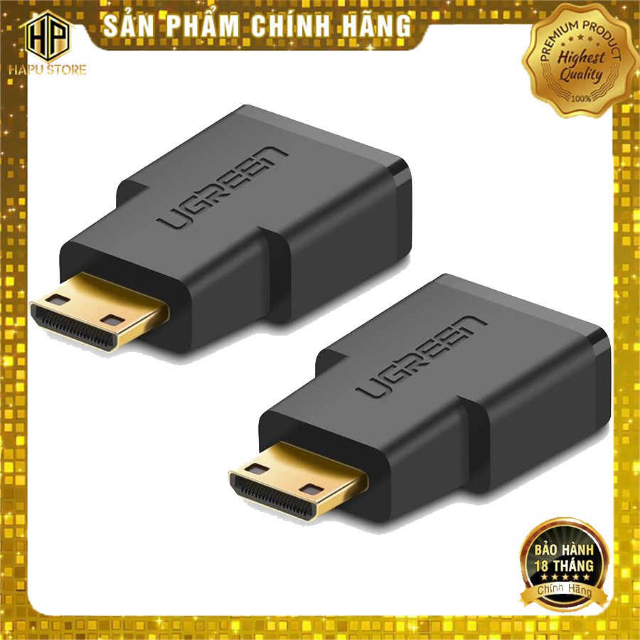 Đầu chuyển đổi Mini HDMI sang HDMI Ugreen 20101 chính hãng - Hapustore