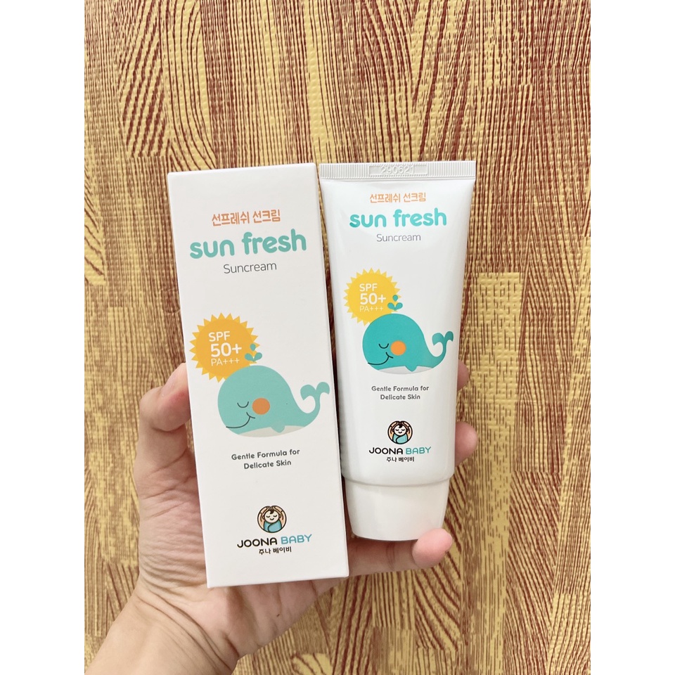 Kem chống nắng JoonaBaby Sun Fresh hãng Joona Baby SPF 50+/PA+++ cho bé từ 6 tháng 6M+