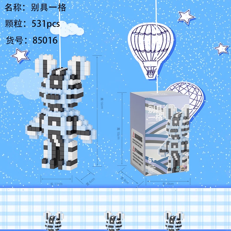 Đồ chơi lắp ráp xếp hình Gấu Bearbrick 35cm 45cm 55cm 90cm Xinz, Đồ chơi lắp ghép mô hình Gấu BearBrick