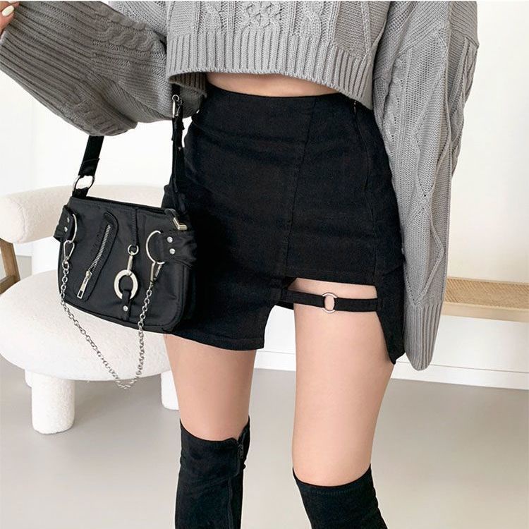 Chân váy COZOKC lưng cao thời trang quyến rũ cho nữ