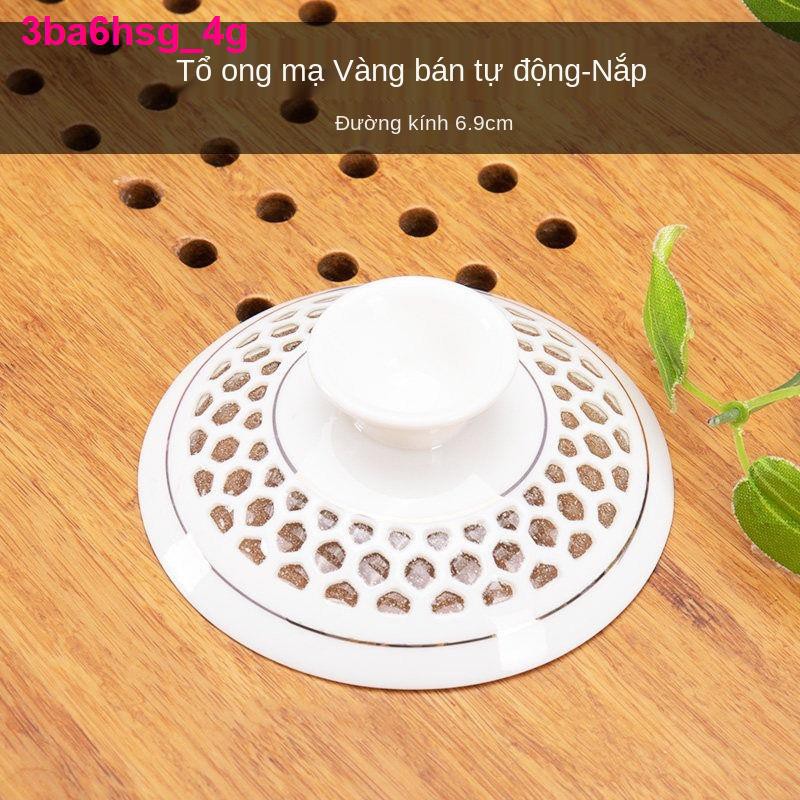 đồ chơi giáo dụcPhụ kiện bộ ấm trà tự động gốm sứ tím cát lười Nắp máy pha Kung Fu tea số không có đậy