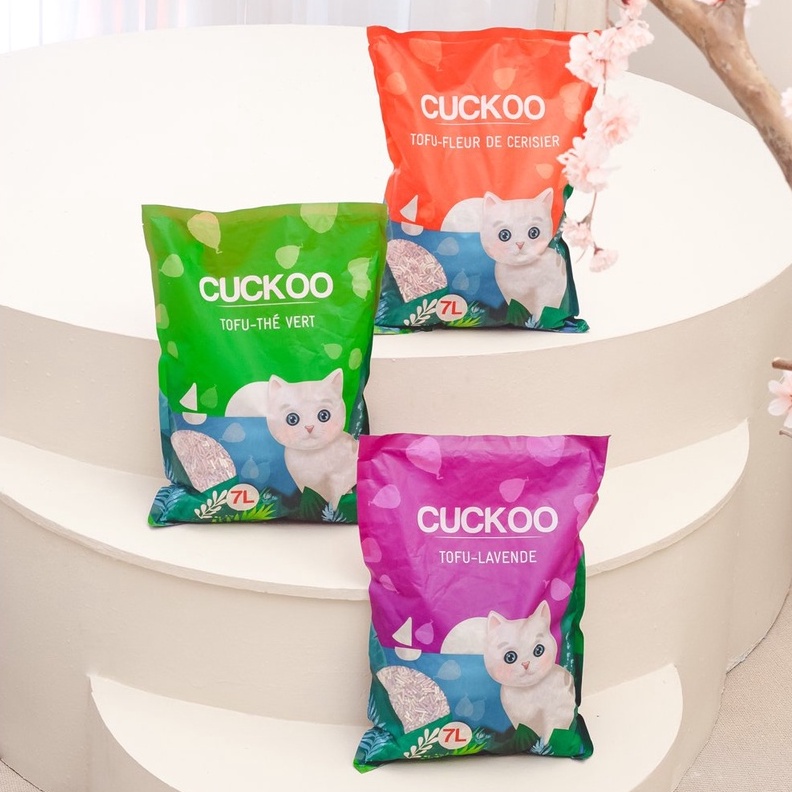 Cát đậu nành cho mèo CucKoo, Cát vệ sinh cho mèo túi 7L