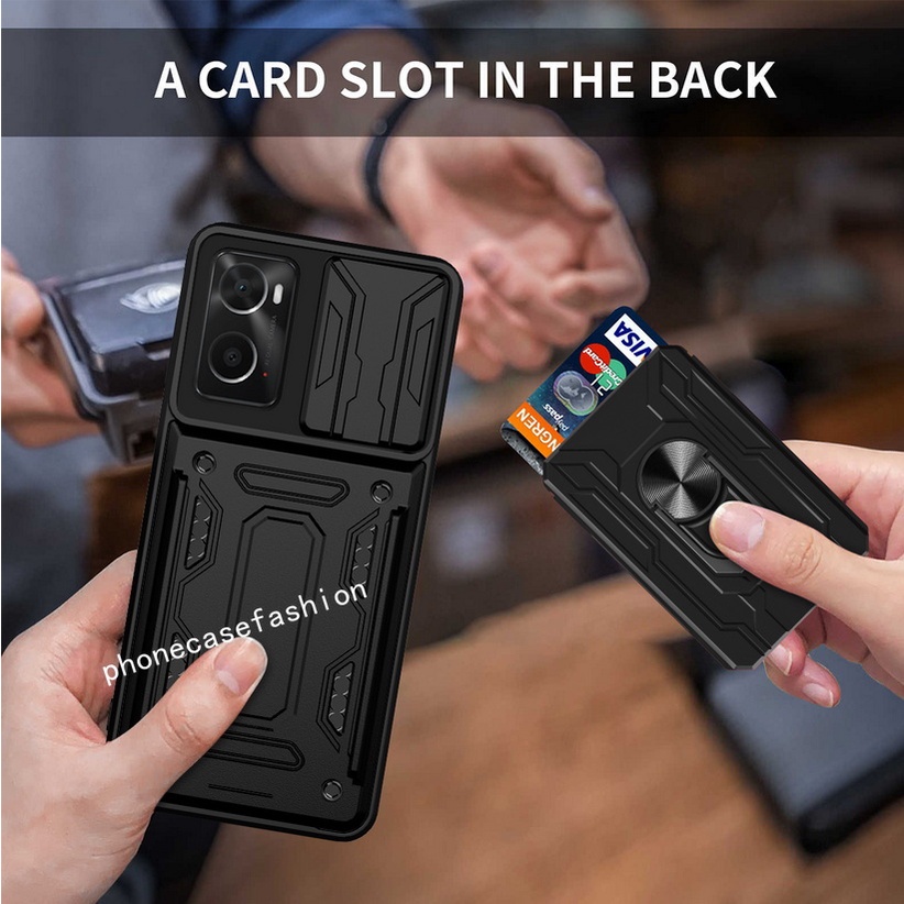 Ốp Điện Thoại Nhựa Cứng Chống Sốc Có Viền Bảo Vệ Camera Cho OPPO A76 A96 A16 2022