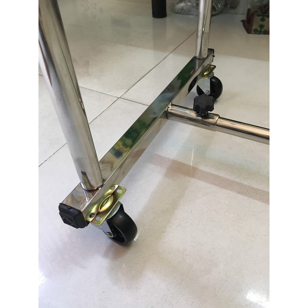 Giàn Sào Phơi Đồ Inox Đôi Chân Vuông Siêu Bền | BigBuy360 - bigbuy360.vn