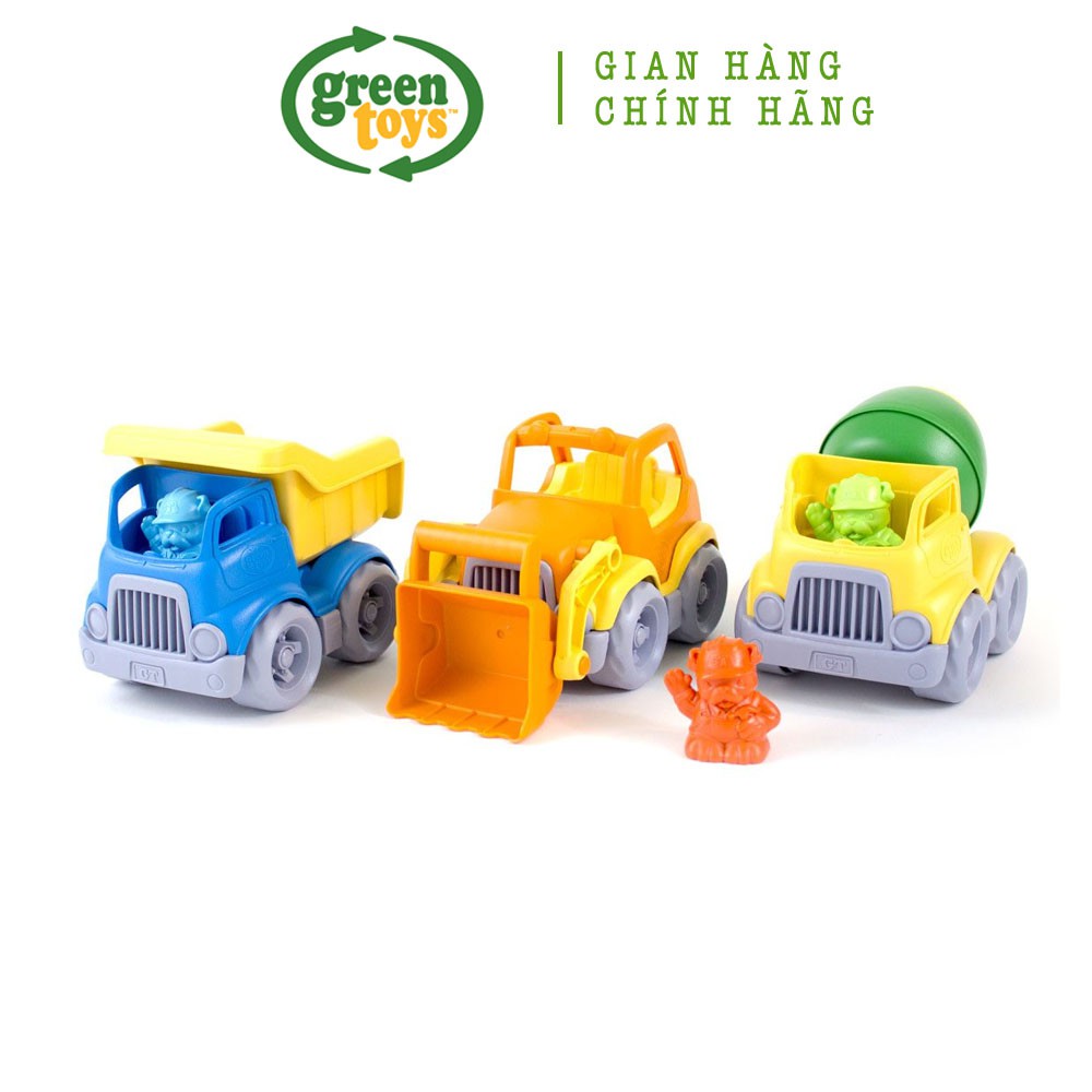 Bộ đồ chơi 3 loại xe xây dựng Green Toys