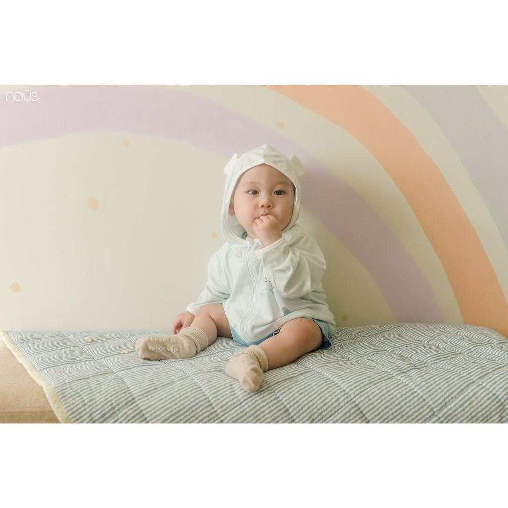 [CHÍNH HÃNG] Áo chống nắng cho bé chất petit mềm mại phối tai gấu/thỏ Nous