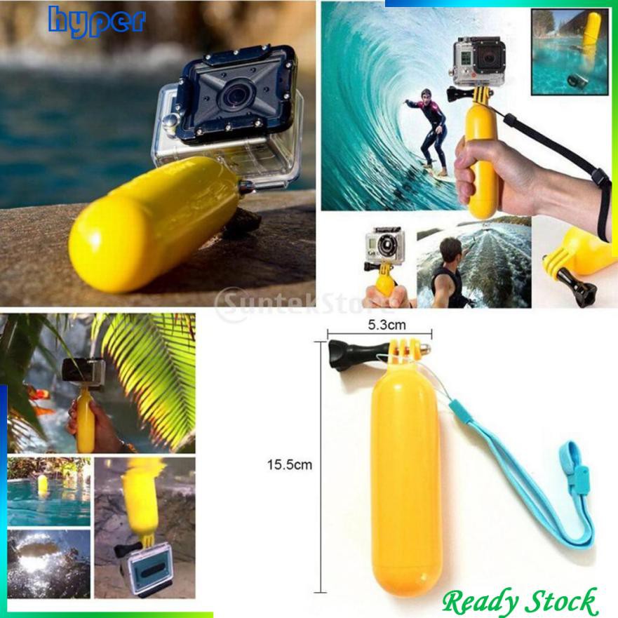 Tay cầm monopod mở rộng + giá đỡ cầm tay phao nổi chống nước dùng cho camera hành trình