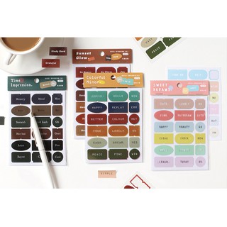 Sticker nhãn dán 3 tấm siêu đẹp