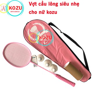 Vợt cầu lông siêu nhẹ cho nữ 4U tặng cầu - kozu