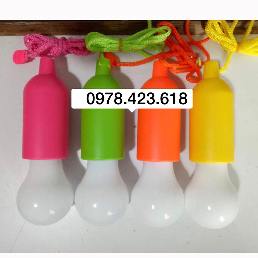 Bóng đèn led dùng Pin AAA, dây kéo tiện lợi- chưa bao gồm Pin