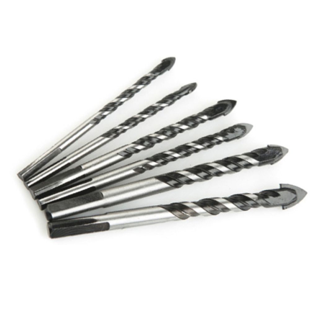 MUVAKO Mũi khoan tam giác 6mm 8mm 10mm 12mm chuyên dụng cho vật liệu kính/gạch men/kim loại