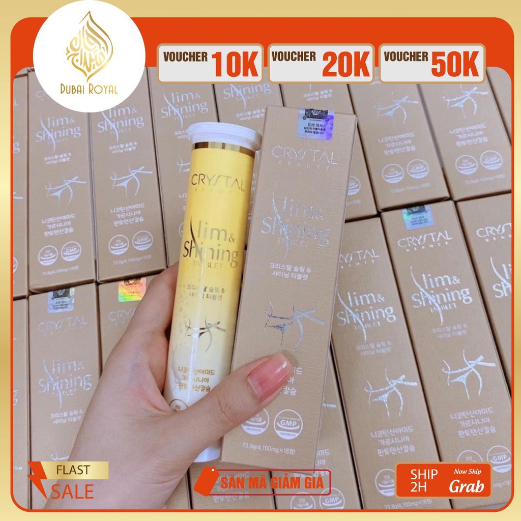Sủi Crystal Slim Shining Tablet Hàn Quốc Hỗ Trợ Giảm Cân