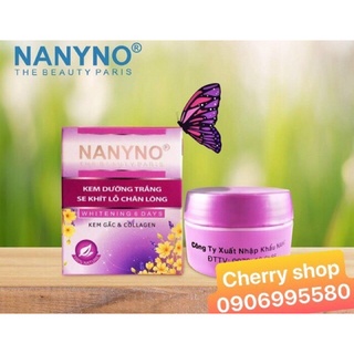 Kem dưỡng trắng, Se khít lỗ chân lông chiết xuất Kem gấc và Collagen (10g) Nanyno