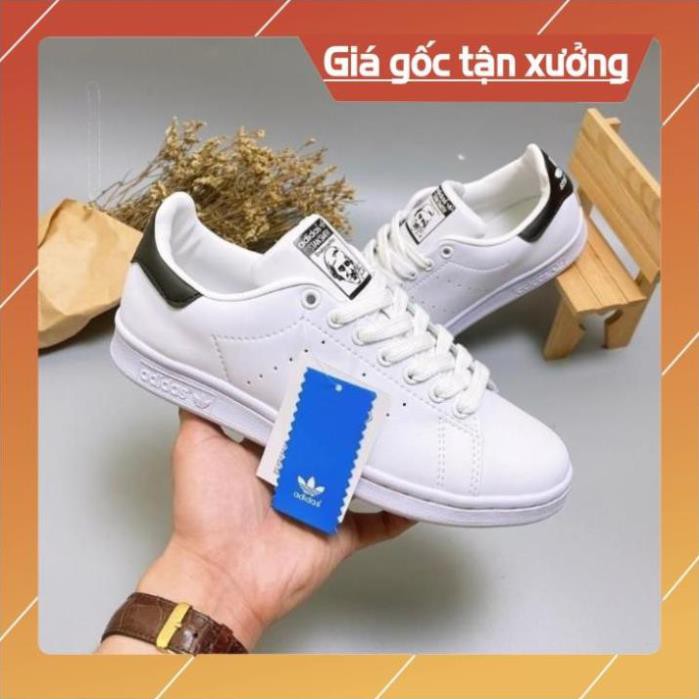 Giày thể thao STAN SMITH Trắng gót đen FULLBOX,  Giầy sneaker nam nữ trắng đủ size