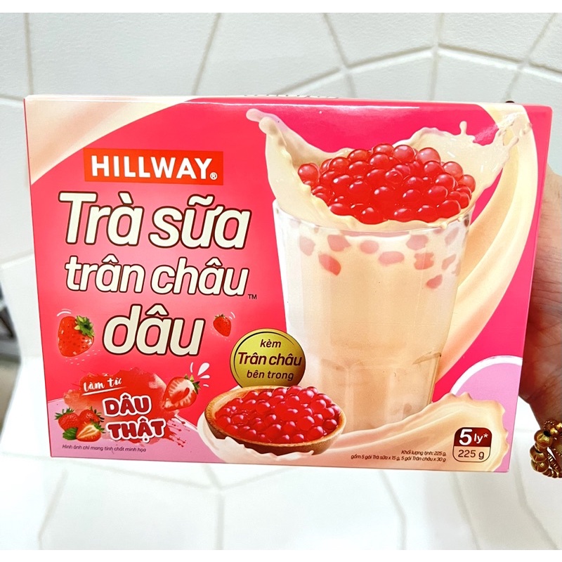 Trà sữa trân châu Hoàng Gia HILLWAY 416g (5 gói Trà sữa + 5 gói Trân châu)..