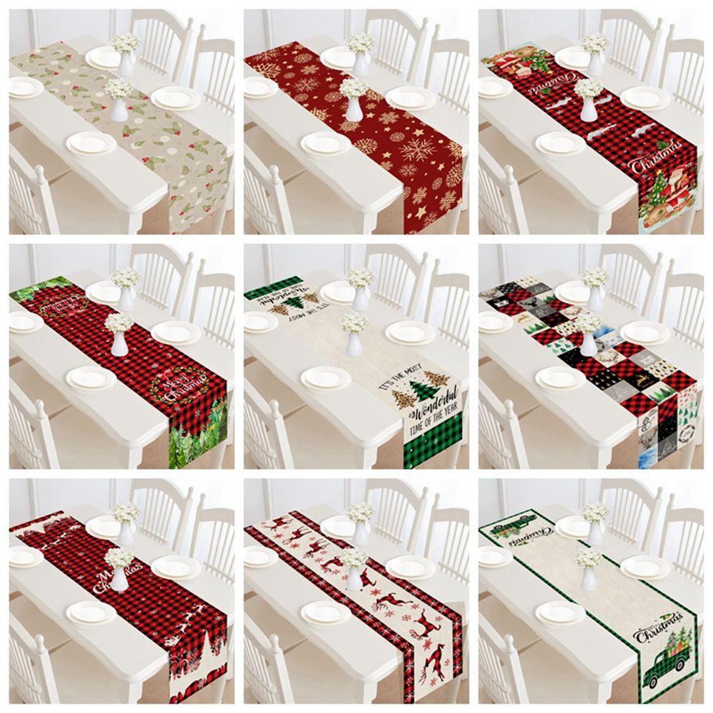 CLEOES Khăn Trải Bàn Trang Trí Bàn Ăn / Tiệc Cưới / Giáng Sinh Màu Đỏ