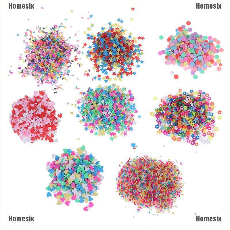 [HoMSI] 10g/pack Polymer clay fake candy sweets sprinkles diy slime phone supplies SUU