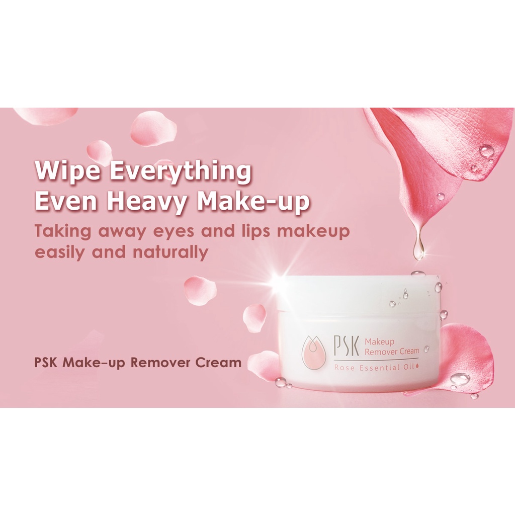 Sáp tẩy trang và nuôi dưỡng da tinh dầu hoa hồng PSK Makeup Remover Cream (Rose Essential Oil) 80ml