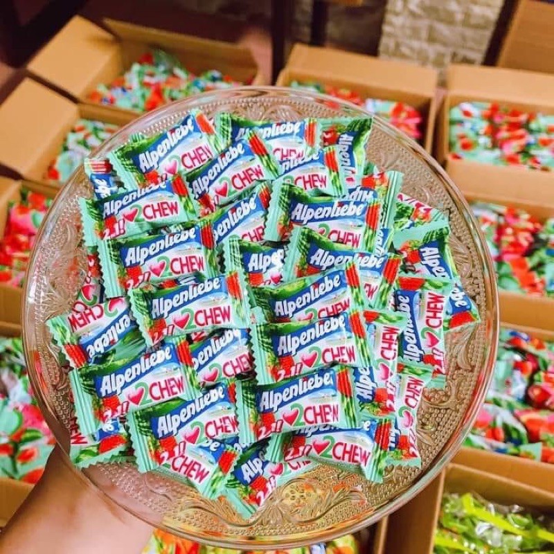 Kẹo ALPENLIEBE vị XOÀI MUỐI ỚT / HỒNG TRÀ / CÀ PHÊ / CAM / TÁO