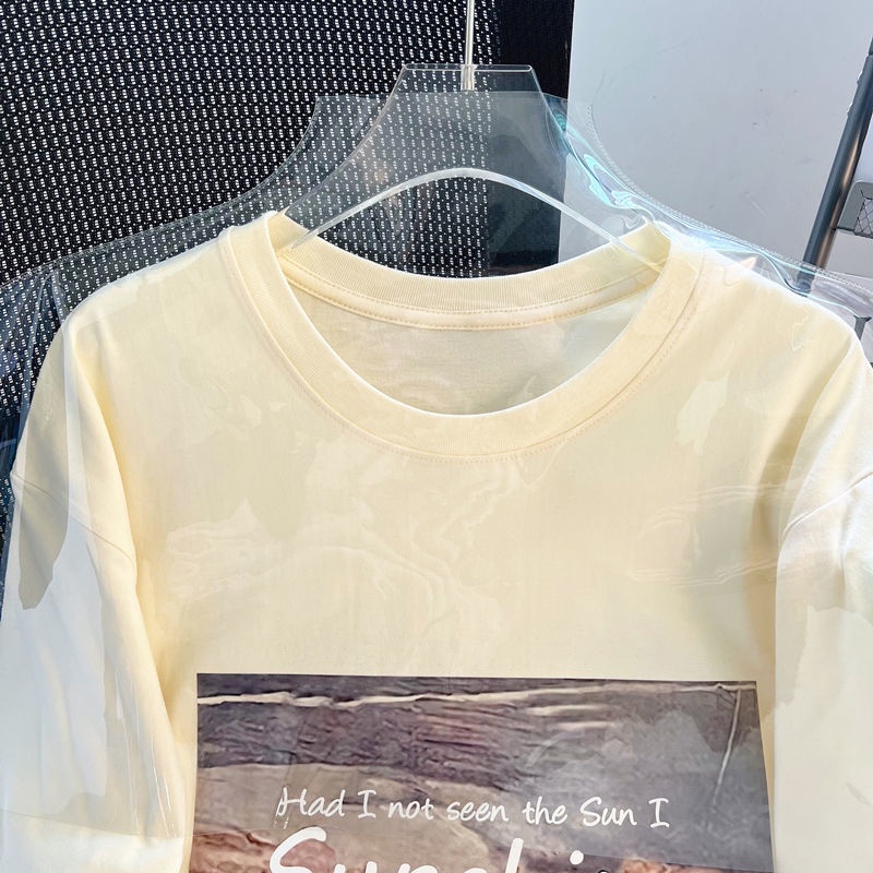 Áo Thun Tay Ngắn Dáng Rộng Phong Cách Hàn Quốc