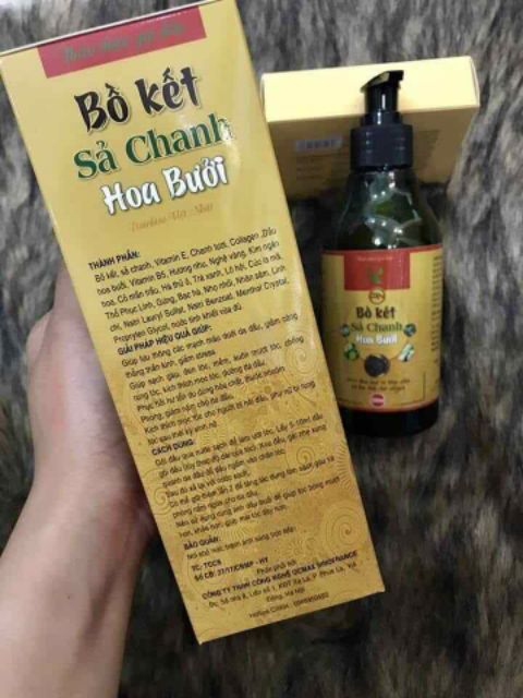 Dầu gội bồ kết tinh chất hoa bưởi