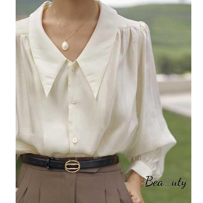 [MURIOKI] Áo Sơ Mi Tay Phồng Dài Phong Cách Pháp Thời Trang Mùa Thu 2022 Mới Cho Nữ