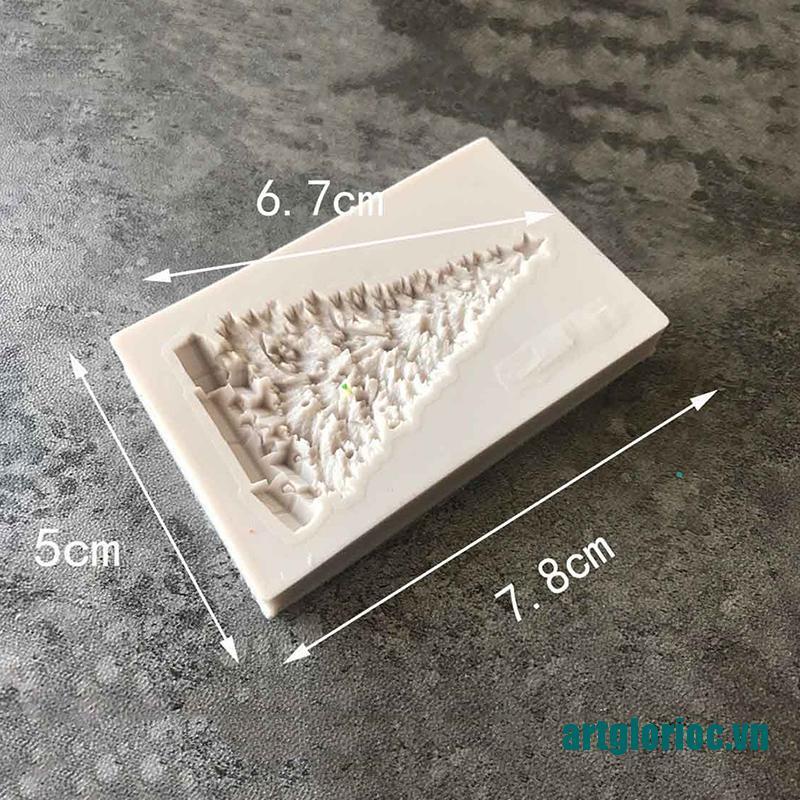 hot&Xmas Tree Silicone Fondant Mould Cake Decor Sugar Chocolate Baking Mold