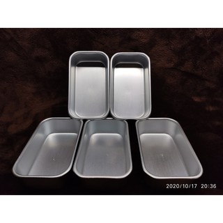 BỘ 5  KHUÔN BÁNH NHÔM HÌNH CHỮ NHẬT A02 11.2x6.2x3.2CM