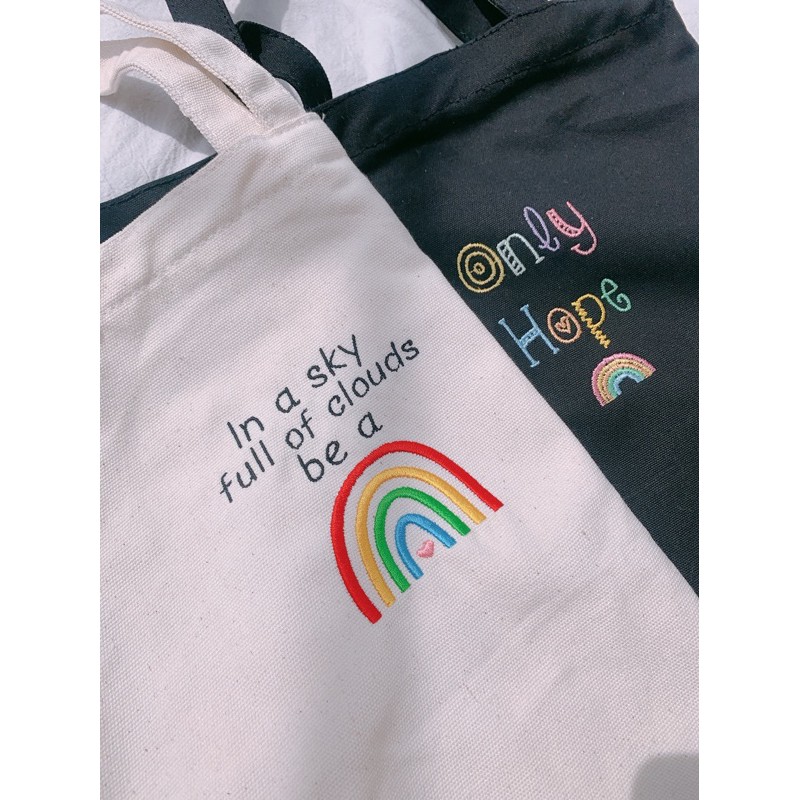 Túi tote thêu tên theo yêu cầu