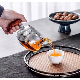 Tống thủy tinh cán gỗ đa sắc