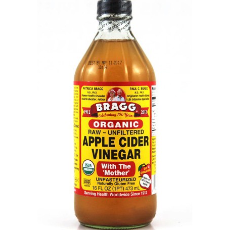 [Meoheo] Dấm táo dưỡng da Apple Cider Vinegar Organic Raw 473ml Bragg