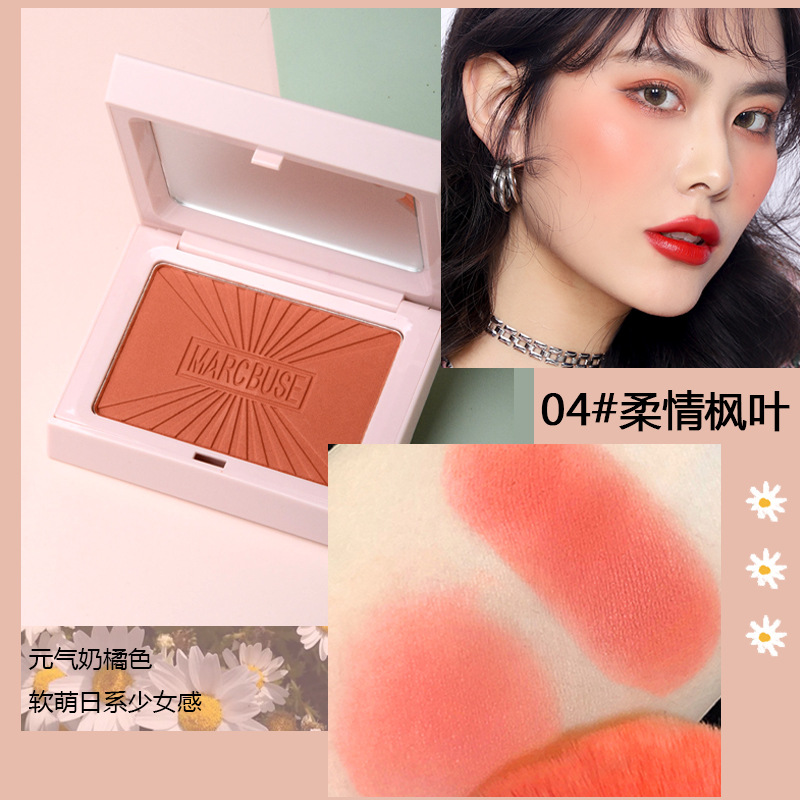 Phấn Má Hồng Màu Đỏ Cam Tự Nhiên Marc Buse Chống Thấm Nước Ngọt Ngào | BigBuy360 - bigbuy360.vn