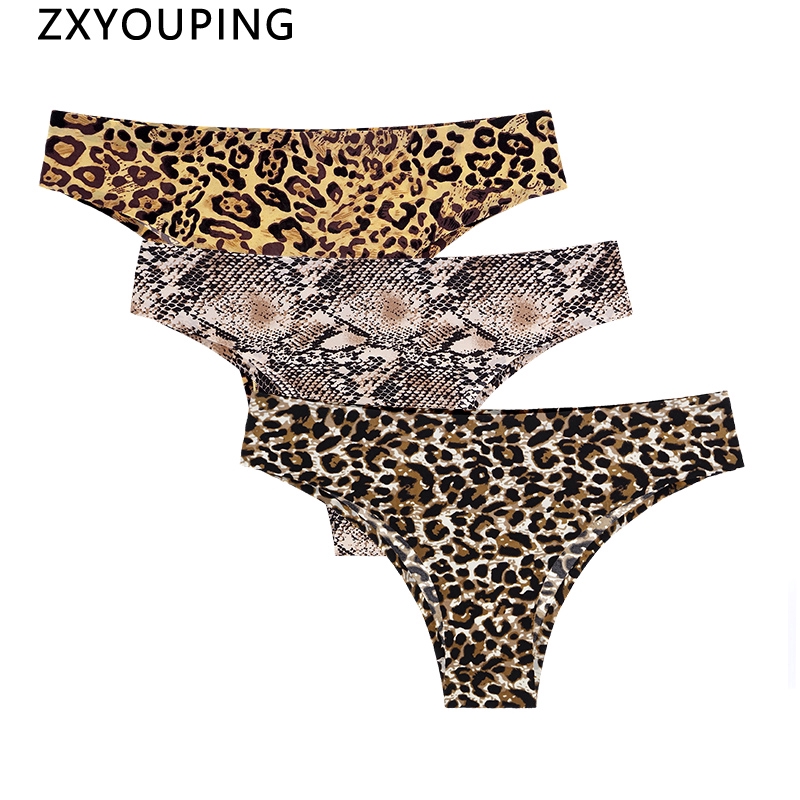 AOFEIQIKE Quần lót hoạ tiết da báo thời trang cho nữ