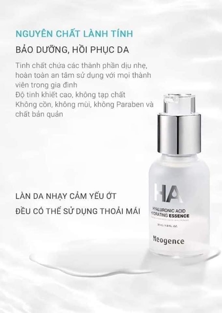 (Bill Đài sẵn)Neogence Essence siêu cấp nước dưỡng ẩm HA