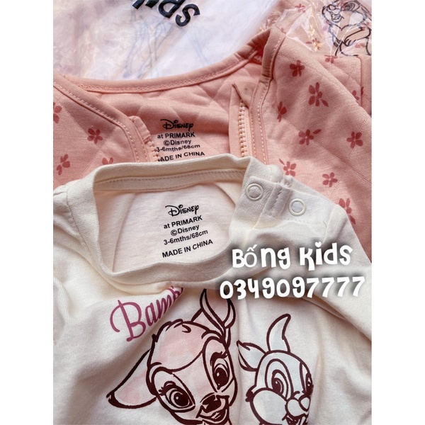 Bộ 3 Món Bé Gái Nai Bambi Hồng Cam PR