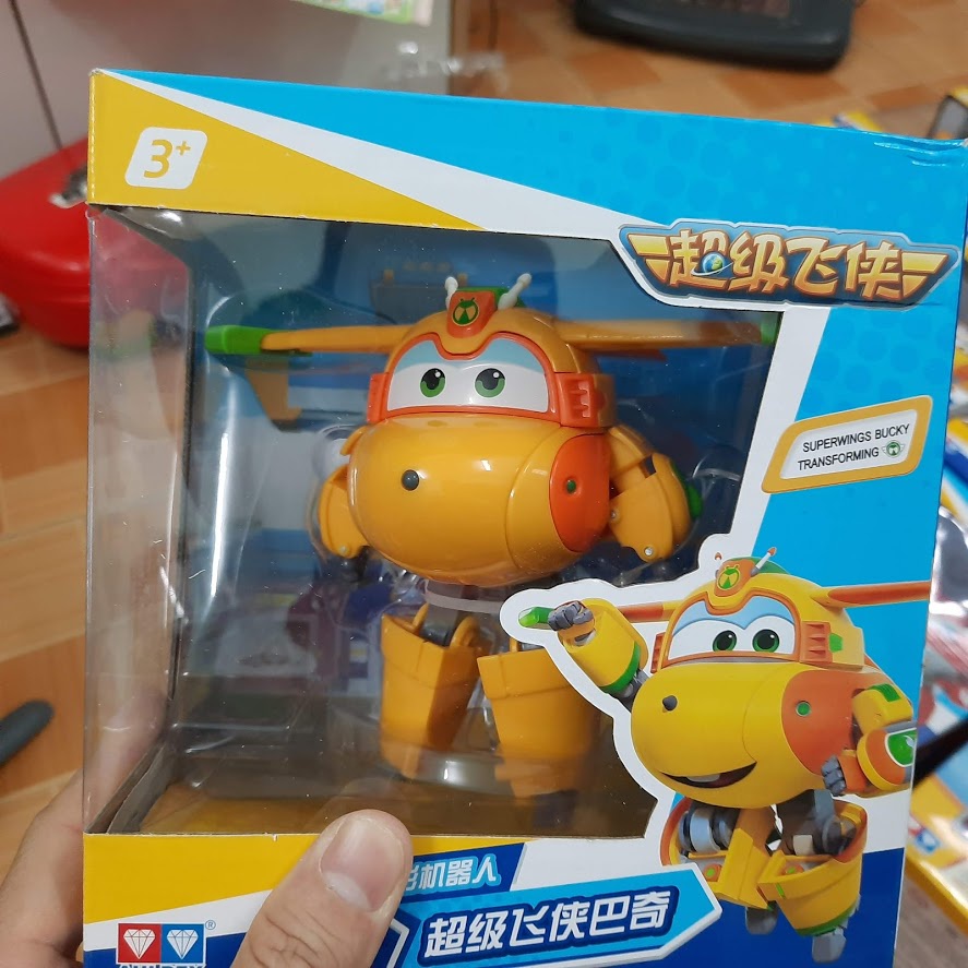 Đồ chơi Super wings đội bay siêu đẳng - Mô hình máy bay cỡ lớn nhân vật Bucky MẪU MỚI