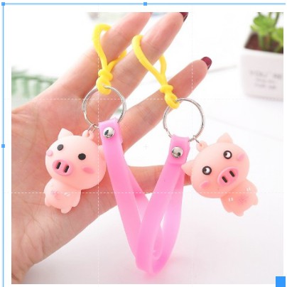 Móc khóa Heo hồng 2019