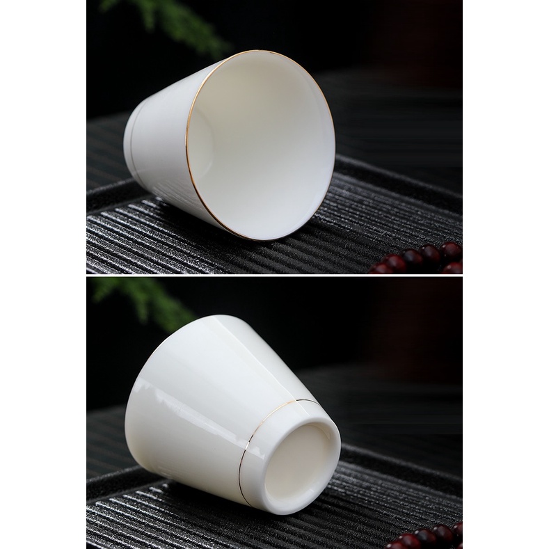 Chén Sứ Cảnh Đức Dùng Thưởng Trà Bằng Sứ Thanh Khiết Thấu Quang