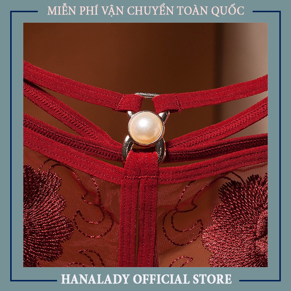 Quần lọt khe sexy quần lót nữ chất liệu ren đính ngọc nội y có 4 màu mã SP: L091