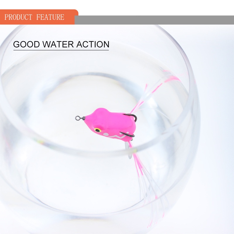 Mồi Câu Cá Hình Con Ếch Mềm 3.5cm 5g