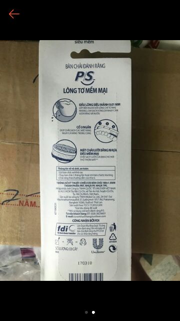 BÀN CHẢI P/S LÔNG TƠ MỀM MẠI 1 CÂY /15 NGÀN(1 vỉ 12 cây tặng kèm 1 Cây)