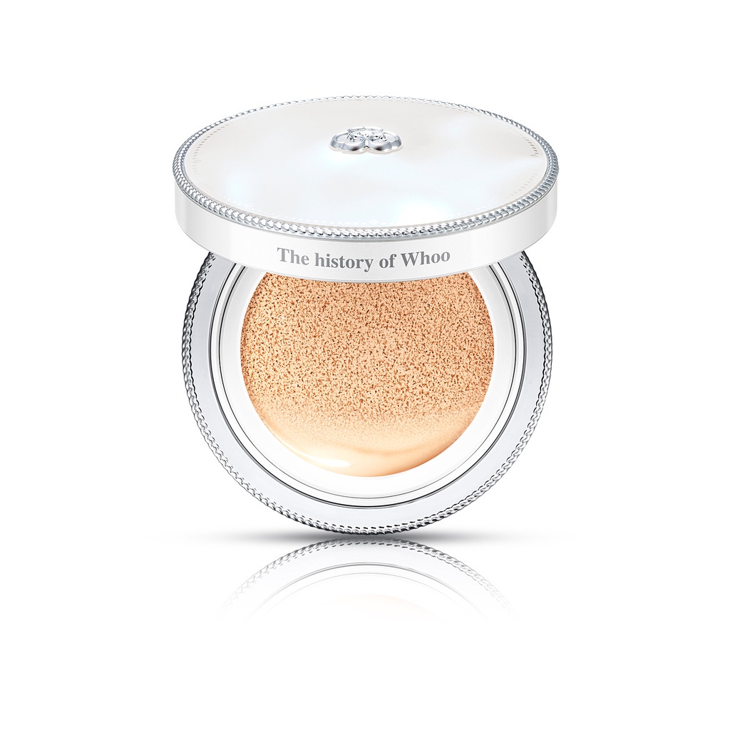 Phấn Nước Dưỡng Trắng Cushion Whoo Radiant White Moisture Cushion Foundation Special Set Hộp Chính Kèm 2 Lõi Tặng Son