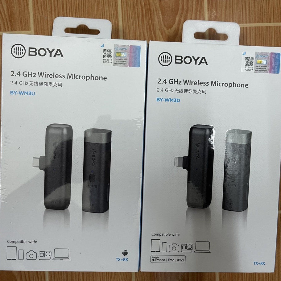 Micro Không Dây BY-WM3D / BY-WM3U Cho Các Thiết Bị IOS, Android Smartphone, Cameras