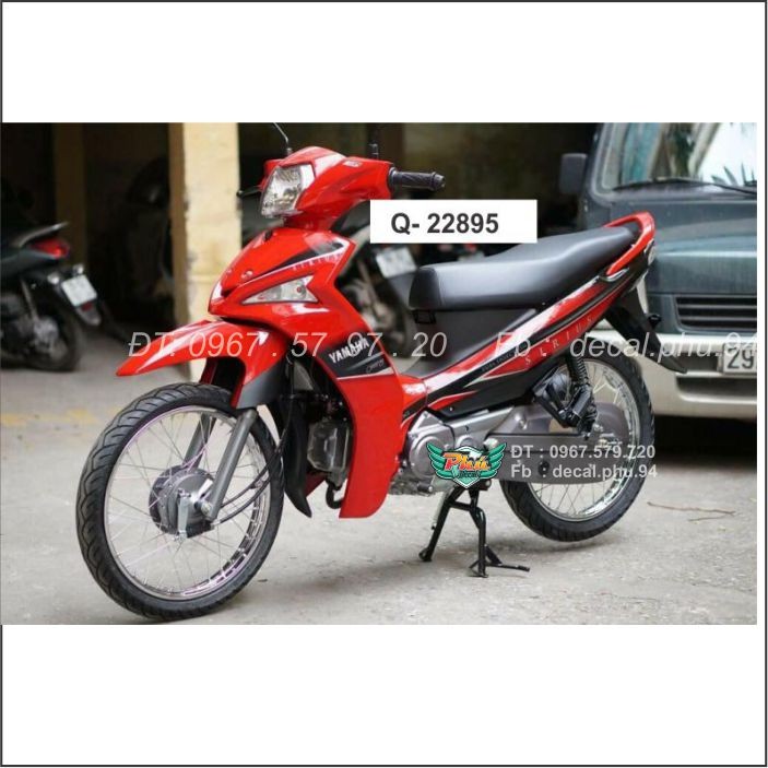 Tem Rời Sirius Fi đỏ đen giả zin (B)