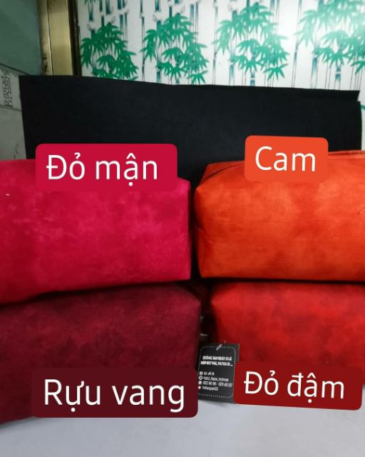 Hộp bút vải lục sắc (ib màu cho shop)