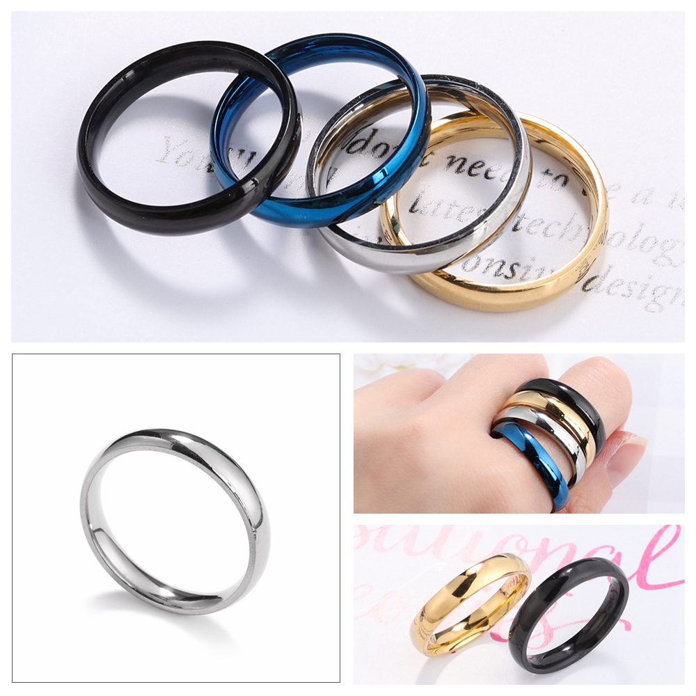 Nhẫn Đính Đá Thiết Kế Đơn Giản Cho Nữ Size 5-12