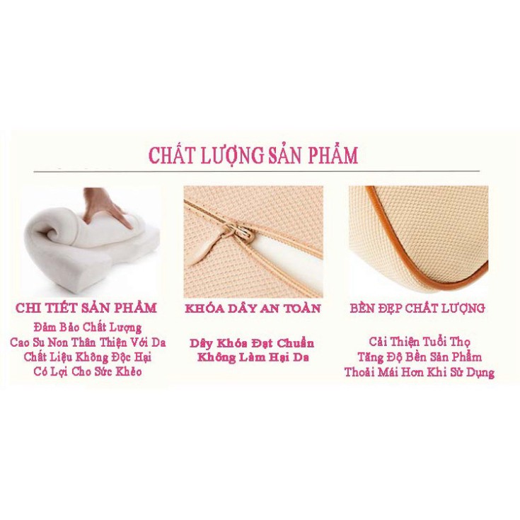 Sản Phẩm Gối Tựa Đầu Chất Liệu Cao Su Non Cao Cấp Dùng Trên Ô Tô, Xe Hơi Mã-A02: Màu Đen và Ghi .